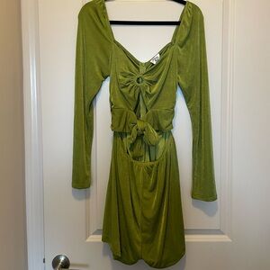 Princess Polly Olive Green Loriella Long Sleeve Romper
